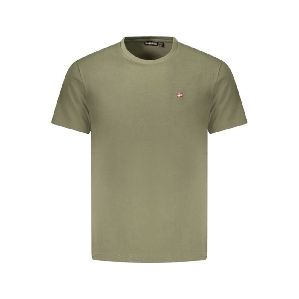 Napapijri Verde Cotton Men Men's T-Shirt